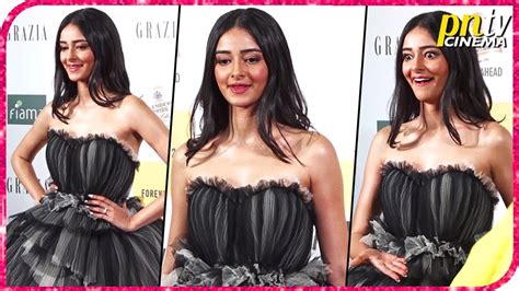 Ananya Pandey Looks Beautiful At Grazia Millennial Awards 2019 Youtube