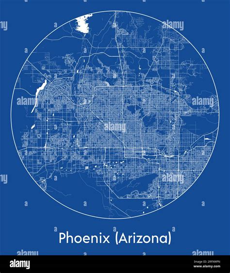 Phoenix Area Map Print