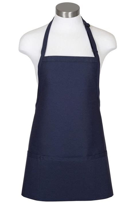 Navy Bib Adjustable Apron 3 Pockets Apronwarehouse