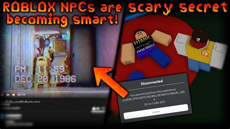 The Scariest Secret In Roblox Npcs Are Becoming Smart Youtube