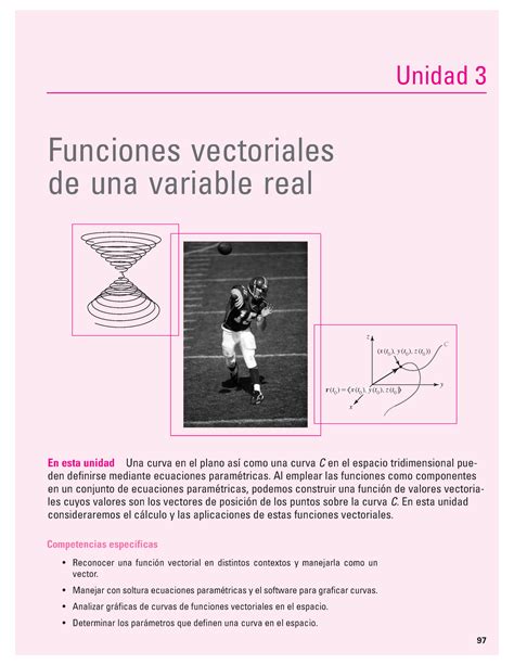 Funciones Vectoriales Funciones Vectoriales De Una Variable Real