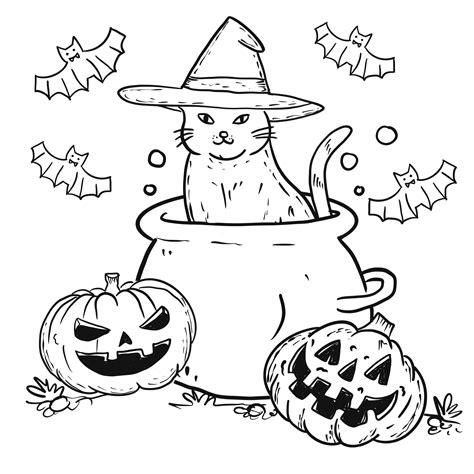 Coloriage Halloween Des Dessins Effrayants Colorier Pour Petits Et