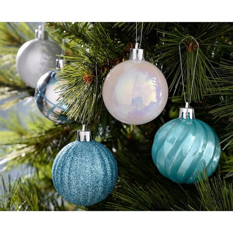 Copy Of Shatterproof Luxury Christmas Tree Baubles 48 Piece Blue Multidefault Title Luxury