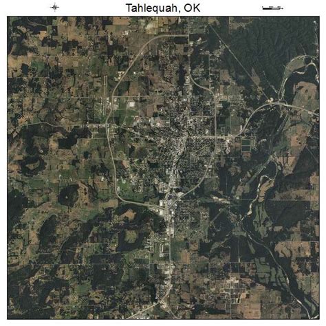 Aerial Photography Map of Tahlequah, OK Oklahoma