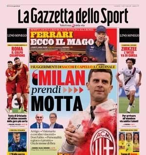 La Gazzetta Dello Sport Apre Sul Milan I Suggerimenti Di Sacchi E