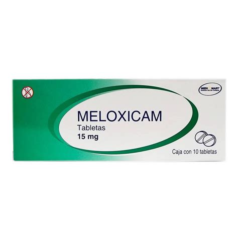 Meloxicam Medi Mart 10 Tabletas De 15 Mg C U Walmart