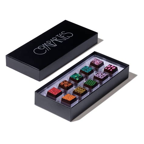 Compartes Gourmet Chocolate Truffles 10 Piece Luxury Chocolates T Box