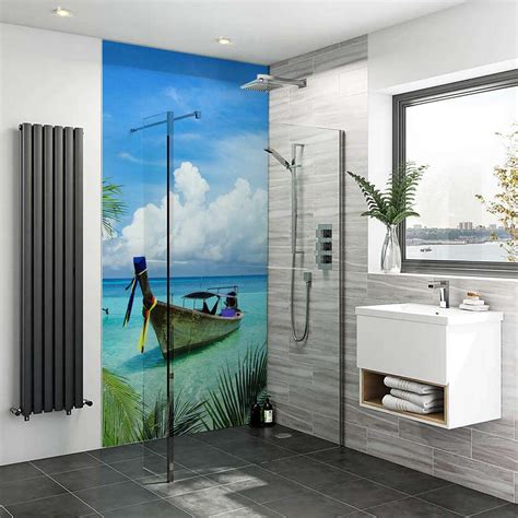 Tropical Beach 02 Shower Panel - Splashbax