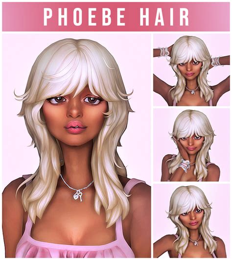 Phoebe Hair🌸 Kamiiri On Patreon In 2022 Sims Hair Sims 4 Sims