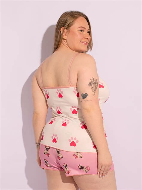 Baby Doll Plus Size Feminino Estampado Lingerie Microfibra Pijama Loja Sigh