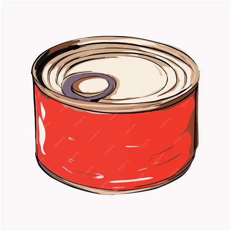 Premium Vector | Colorful canned food illustration