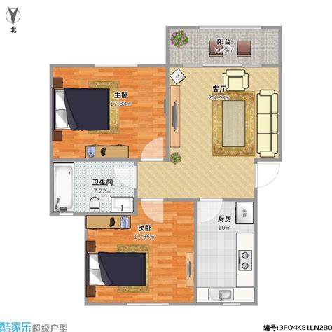 90平米两室一厅户型图90平米两室一厅图86平米两室一厅实景图大山谷图库