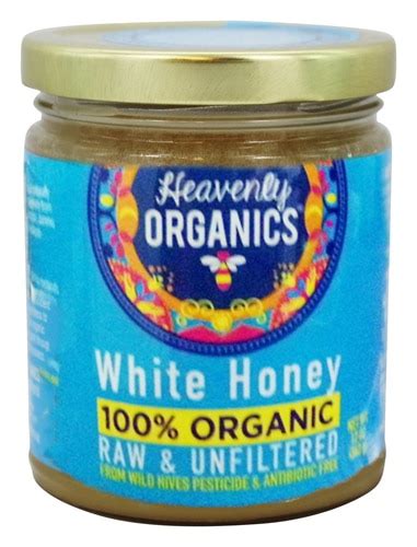 Heavenly Organics Raw And Unfiltered White Honey 12 Oz Vitacost