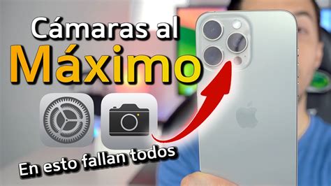 Cómo CONFIGURAR la Cámara del iPhone AL MÁXIMOIncluido iPhone 15 Pro