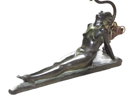 1926 Art Deco Naked Woman Table Lamp By Electrolite