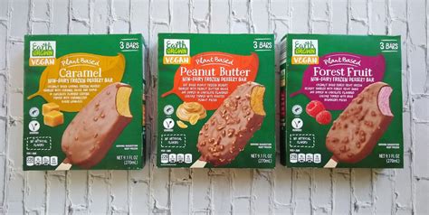 Earth Grown Vegan Plant Based Non Dairy Frozen Dessert Bars Aldi Reviewer