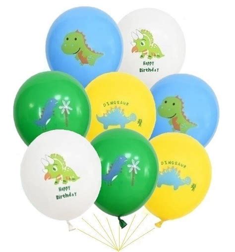 Balon Lateksowy Dinozaur Hel Na Urodziny Bal Przyj Cie Party Szt