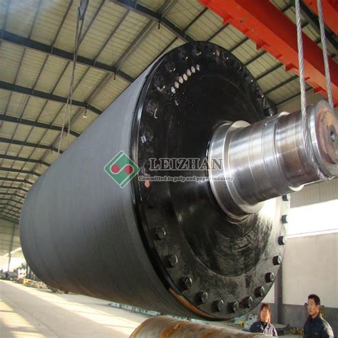 304 Stainless Steel Vacuum Suction Press Roll With Two Vacuum Chamber