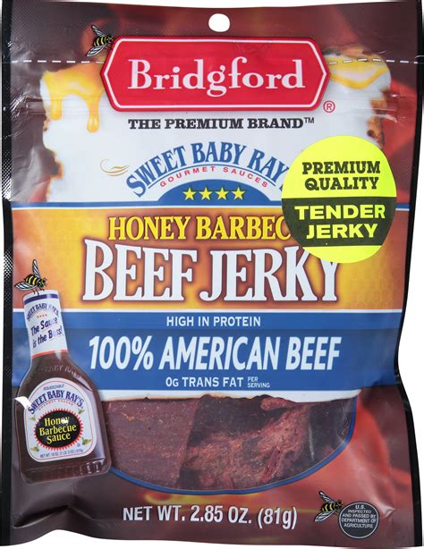 Bridgford Sweet Baby Ray S Honey Barbecue Beef Jerky Oz Walmart