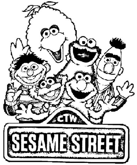 Sesame Street Coloring Pages To Print Printable Coloring Pages