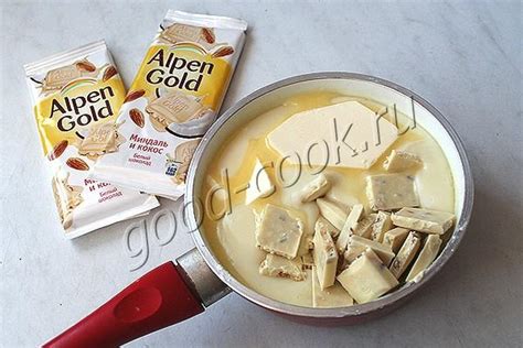 Заварной крем с белым шоколадом. Рецепт приготовления
