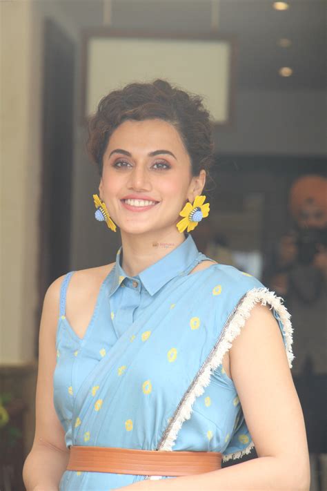 Tapsee Pannu At The Media Interactions For Film Mission Mangal At Sun N