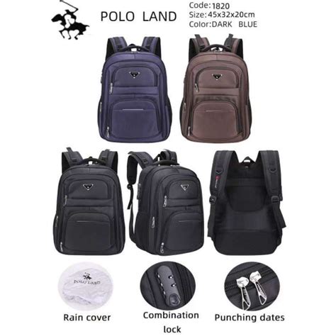 Jual Tas Ransel Jumbo Original Polo Land Inch Backpack Pria Import