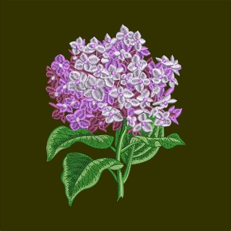 Hydrangea Machine Embroidery Designs Embroidery Design For Etsy Australia