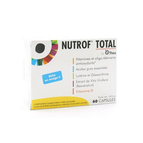 Nutrof Total 60 Capsules Univers Pharmacie