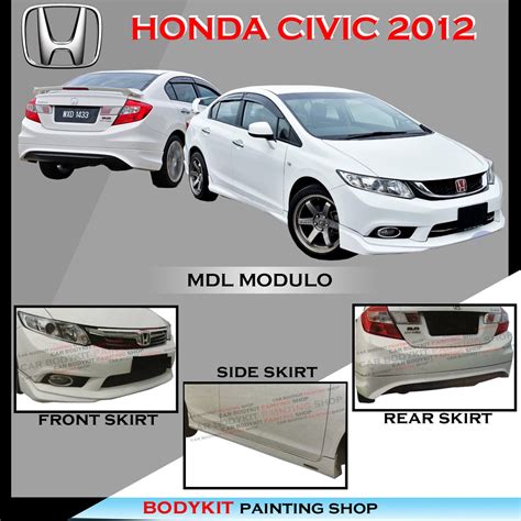 Honda Civic Mdl Full Set Front Skirt Side Skirt