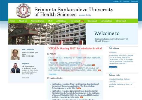 Ssuhs Bsc Nursing Application Form Eligibility Fee Exam Date