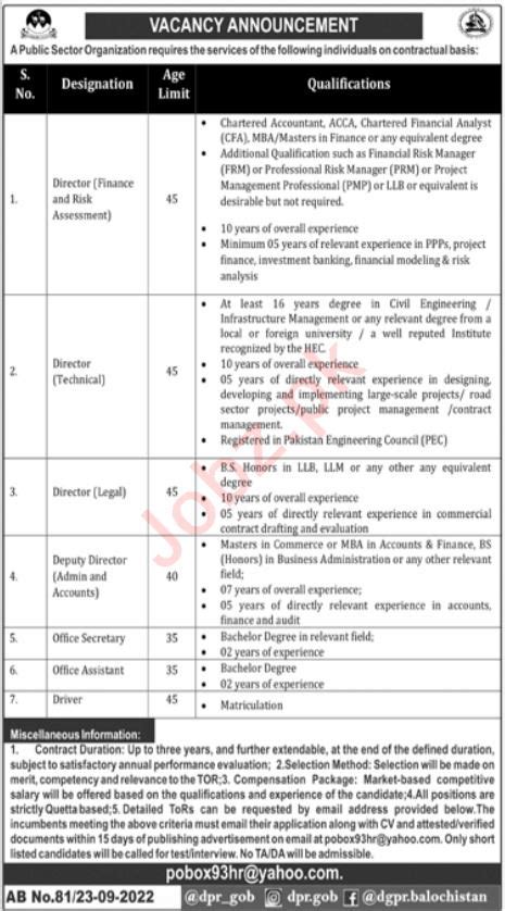 Public Sector Organization Jobs 2022 2023 Job Advertisement Pakistan