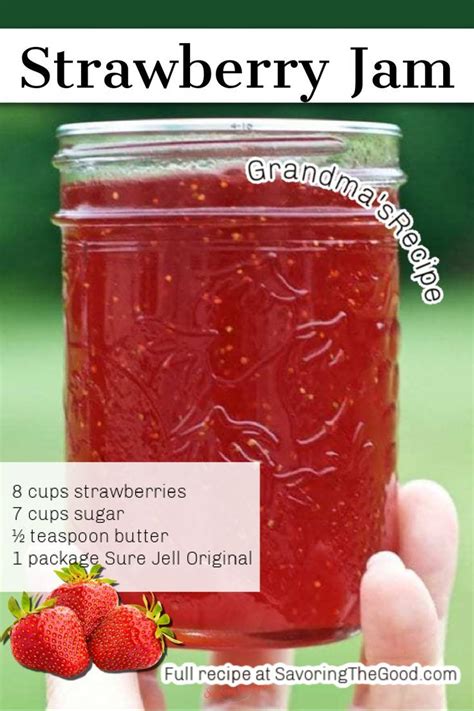 How To Make Jam Strawberry Strawberry Jam Recipe Sure Jell Strawberry Jam Recipe Strawberry