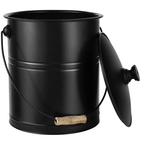 Buy Amagabeli Ash Bucket With Lid Outdoor And Indoor Coal Bucket For