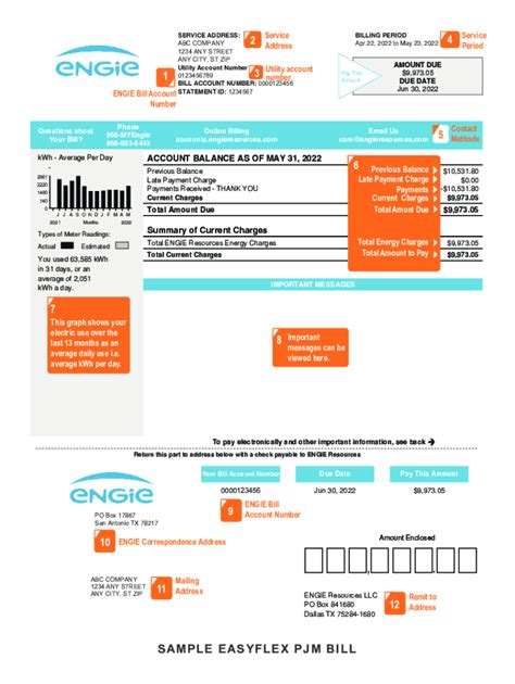 Fillable Online SAMPLE FIXED PJM BILL Fax Email Print PdfFiller