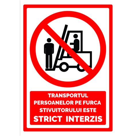 Indicator Pentru Transportul Persoanelor Pe Furca Stivuitorului Este