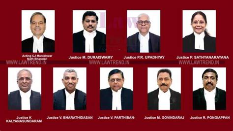 Nine Judges Of Madras High Court To Retire In 2022 Law Trend