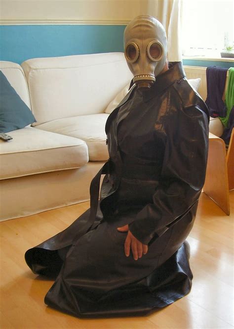 Dee Rubber Trench Coat Grey GP5 Gas Mask 03 Sebastian Leon Flickr