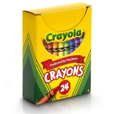 Crayola Crayons Reg Size 24 Colors Per Box Set Of 12 Boxes