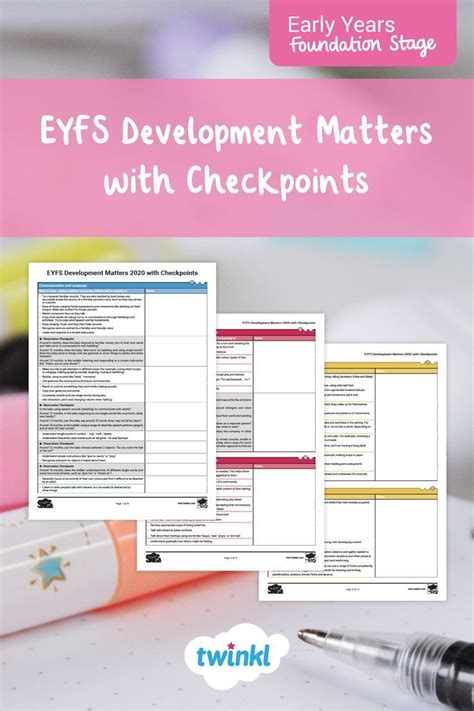 This Handy Development Matters Resource Includes All The Statements