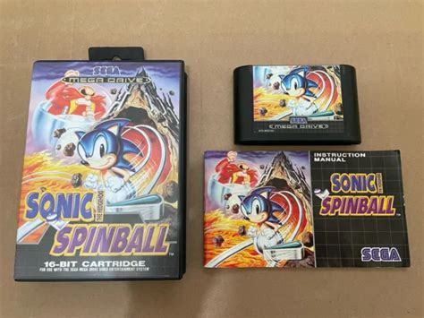 Sonic The Hedgehog Spinball Sega Megadrive Game Pal Version Cib Fast