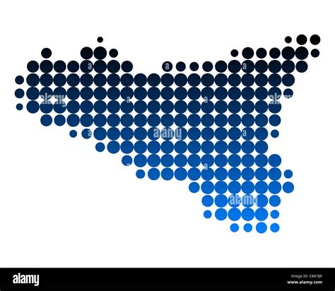 Map Of Sicily Stock Photo Alamy