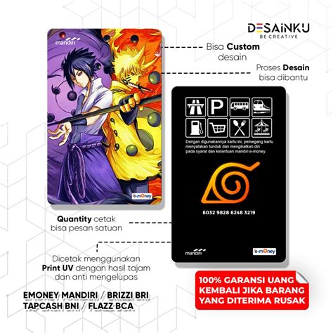 Jual E Money Naruto Edition Emoney Anime Game Kartu E Toll Murah