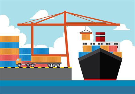 Shipyard Free Vector 153848 Vector Art at Vecteezy