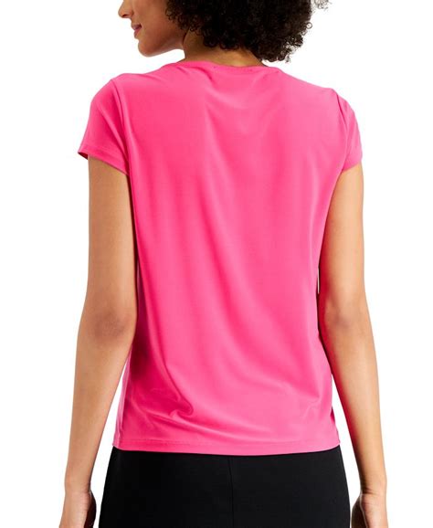 Kasper Cowl Neck Cap Sleeve Top Macys