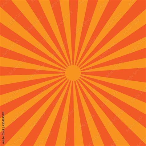 orange sunburst background, Vector sunburst, Sun rays vector background ...