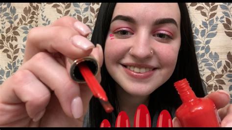 ASMR Doing Your Nails For Valentine S Day YouTube