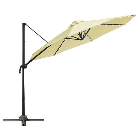 Outsunny Meter Patio Offset Roma Parasol Garden Umbrella Cantilever