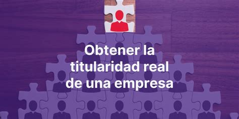 Cómo Obtener La Titularidad Real De Una Persona Jurídica