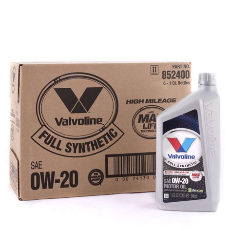 Valvoline Synpower Full Synthetic W Motor Oil Quart Pack